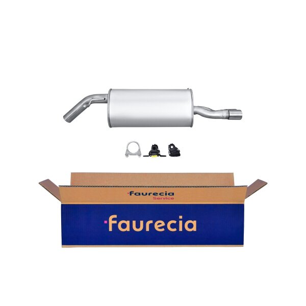 Rear Muffler - Rear Silencer FAURECIA Kit Easy2Fit for PEUGEOT 207