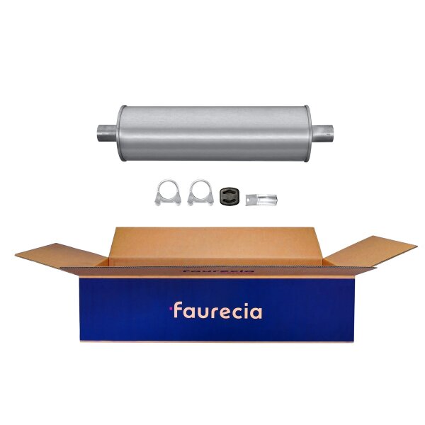 Rear Muffler - Rear Silencer Exhaust System FAURECIA Kit Easy2Fit
