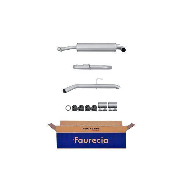 Endschalldämpfer Auspuff Exhaust System FAURECIA Kit Easy2Fit