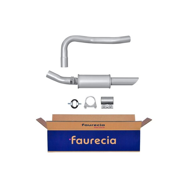 Rear Muffler - Rear Silencer FAURECIA Kit Easy2Fit for NISSAN Terrano