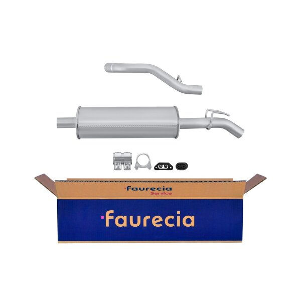 Rear Muffler - Rear Silencer FAURECIA Kit Easy2Fit for e.g. RENAULT 9