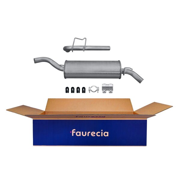 Endschalldämpfer Auspuff FAURECIA Kit Easy2Fit für RENAULT Clio I