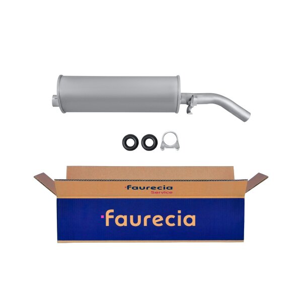 Rear Muffler - Rear Silencer FAURECIA Kit Easy2Fit for e.g. DACIA 1310
