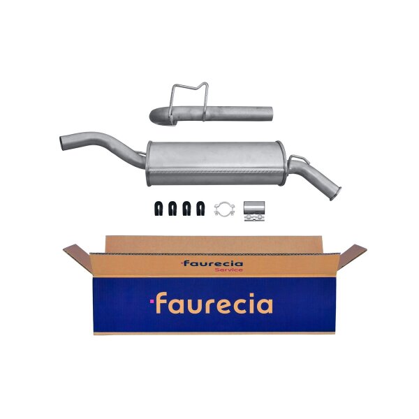 Rear Muffler - Rear Silencer FAURECIA Kit Easy2Fit for RENAULT Clio