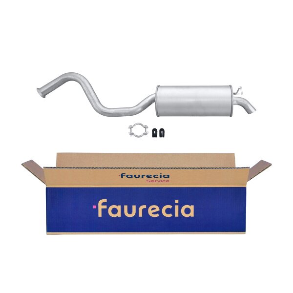 Rear Muffler - Rear Silencer FAURECIA Kit Easy2Fit for e.g. RENAULT Laguna