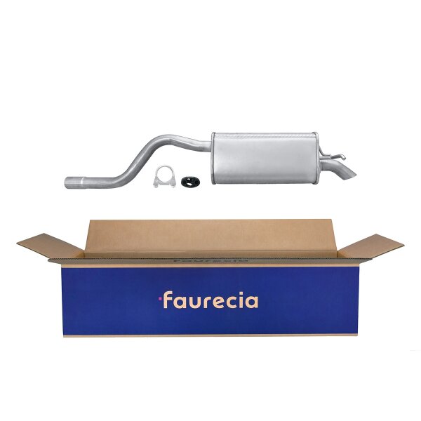 Rear Muffler - Rear Silencer FAURECIA Kit Easy2Fit for e.g. RENAULT Twingo