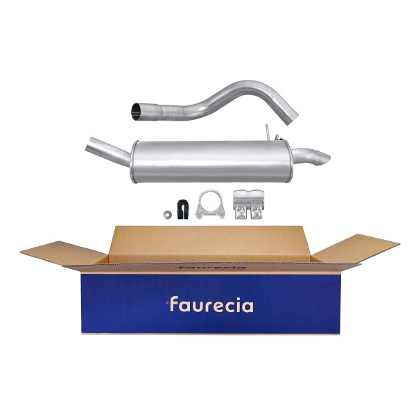 Rear Muffler - Rear Silencer FAURECIA Kit Easy2Fit for e.g. RENAULT Kangoo