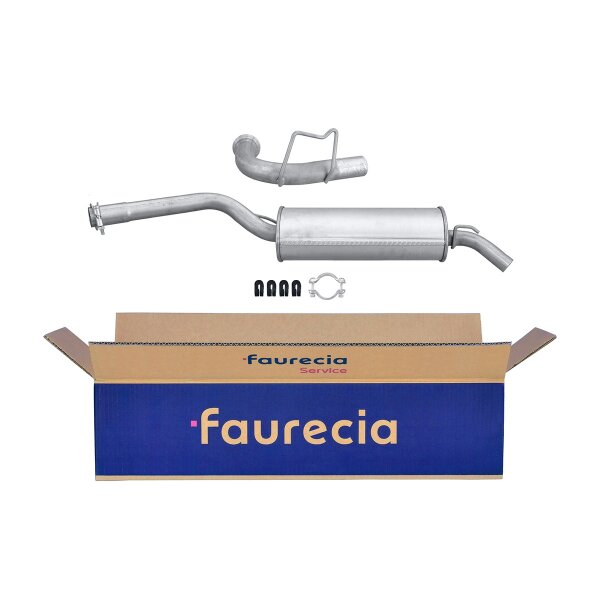 Rear Muffler - Rear Silencer FAURECIA Kit Easy2Fit for e.g. RENAULT Clio