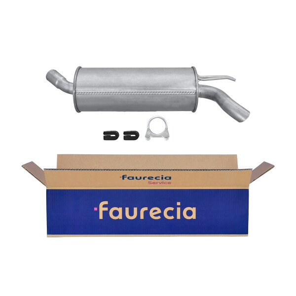 Rear Muffler - Rear Silencer FAURECIA Kit Easy2Fit for e.g. RENAULT Twingo