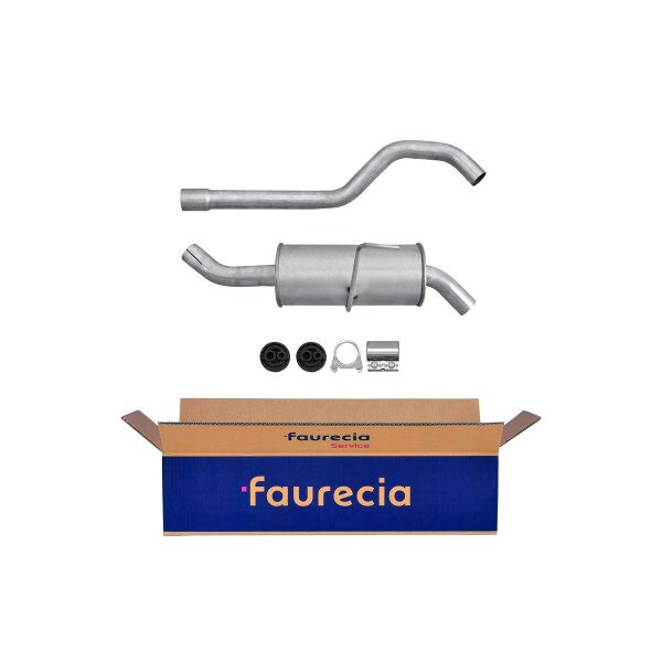 Rear Muffler - Rear Silencer FAURECIA Kit Easy2Fit for e.g. RENAULT Espace