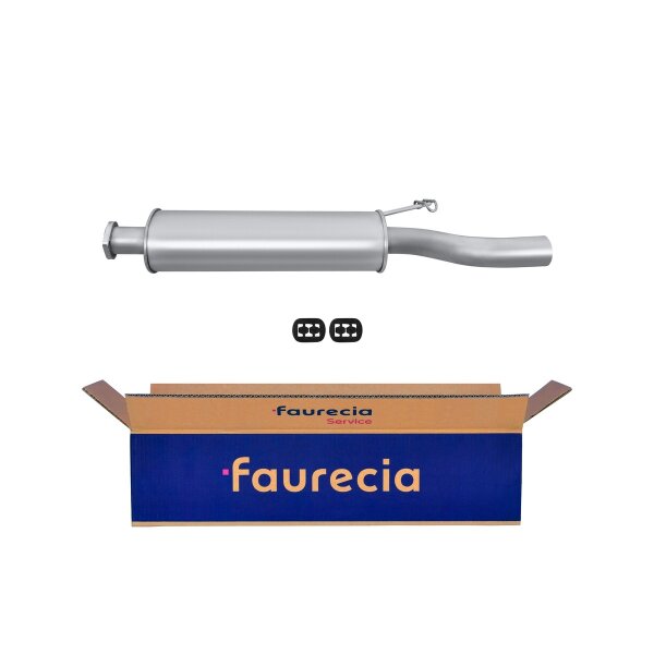 Rear Muffler - Rear Silencer FAURECIA Kit Easy2Fit for e.g. SAAB 9000