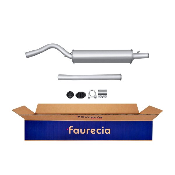 Rear Muffler - Rear Silencer FAURECIA Kit Easy2Fit for e.g. SKODA Felicia