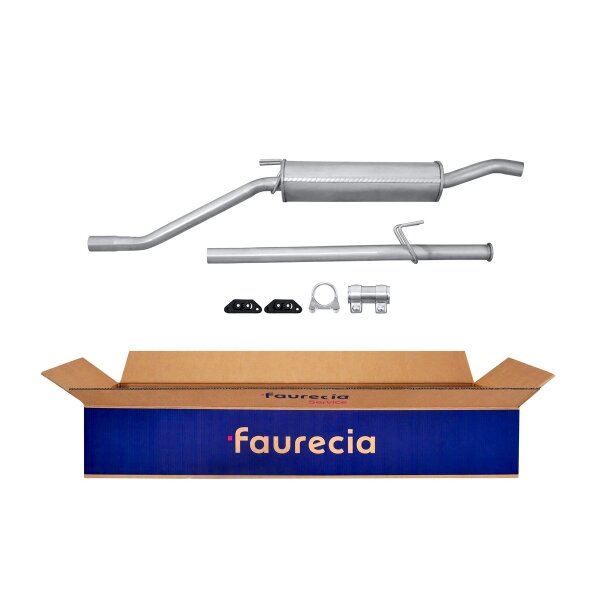 Rear Muffler - Rear Silencer Exhaust System FAURECIA Kit Easy2Fit