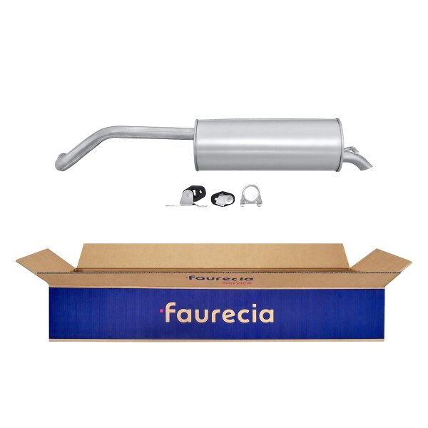Rear Muffler - Rear Silencer FAURECIA Kit Easy2Fit for e.g. SEAT Ibiza