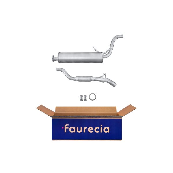 Rear Muffler - Rear Silencer FAURECIA Kit Easy2Fit for e.g. SUZUKI Vitara
