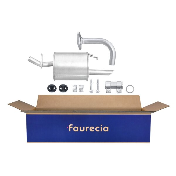 Rear Muffler FAURECIA Kit Easy2Fit for e.g. TOYOTA Yaris/Vitz