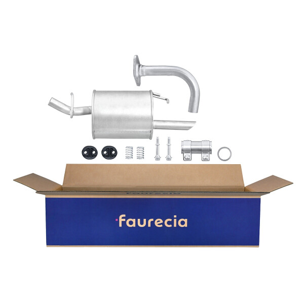 Rear Muffler FAURECIA Kit Easy2Fit for e.g. TOYOTA Yaris/Vitz