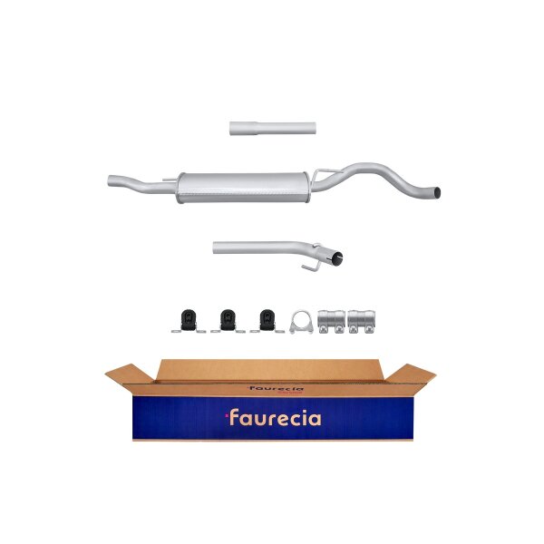 Endschalldämpfer Auspuff FAURECIA Kit Easy2Fit für u.a. VW Vento