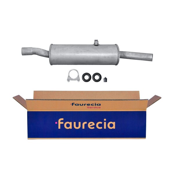 Rear Muffler - Rear Silencer FAURECIA Kit Easy2Fit for e.g. VW Passat