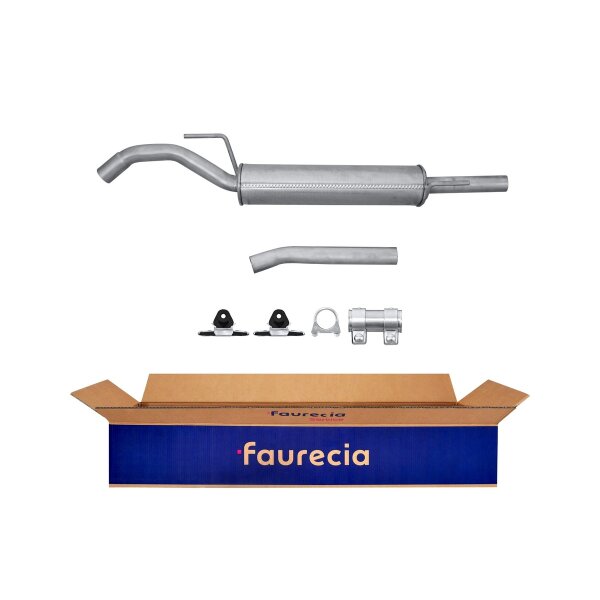 Rear Muffler - Rear Silencer FAURECIA Kit Easy2Fit for e.g. VW Passat