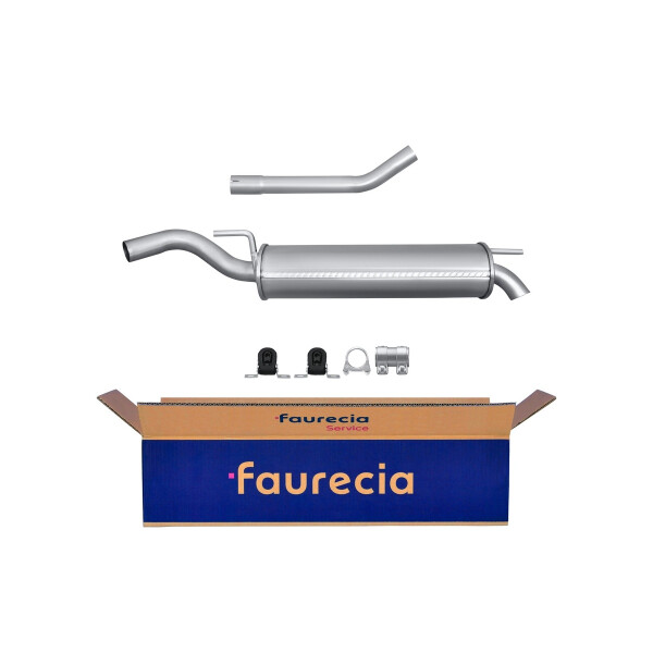 Rear Muffler - Rear Silencer FAURECIA Kit Easy2Fit for e.g. VW Caddy