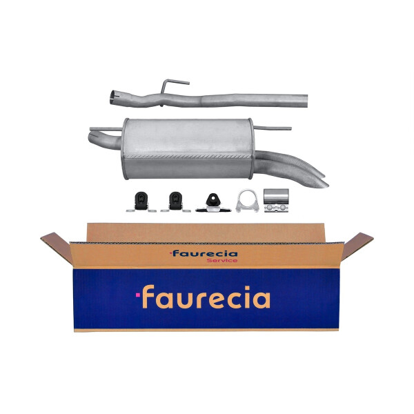 Endschalldämpfer Auspuff Exhaust System FAURECIA Kit Easy2Fit