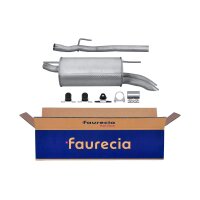 Rear Muffler - Rear Silencer Exhaust System FAURECIA Kit...