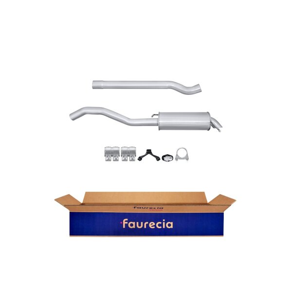 Endschalldämpfer Auspuff Exhaust System FAURECIA Kit Easy2Fit