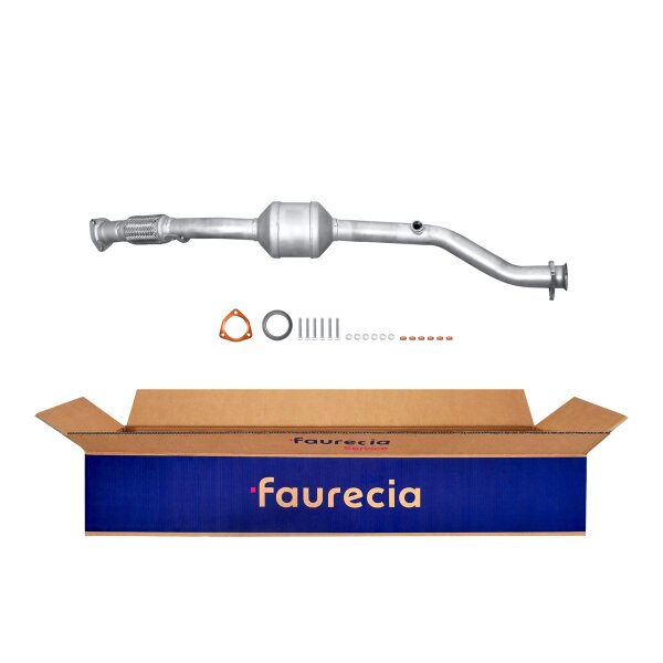Catalytic Converter Euro 3 with mounting parts FAURECIA Kit Easy2Fit