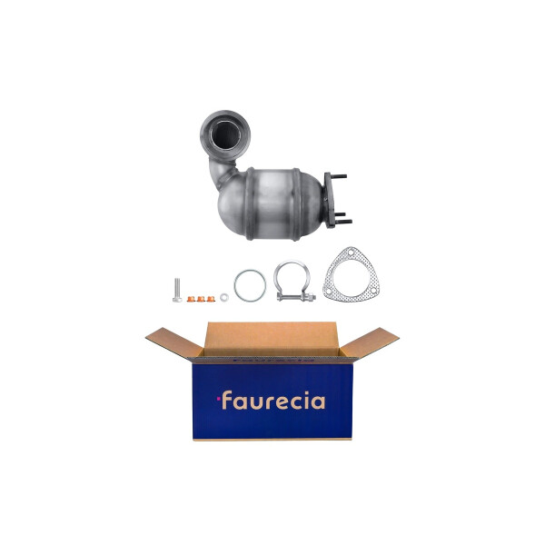 Catalytic Converter Euro 4 with mounting parts FAURECIA Kit Easy2Fit