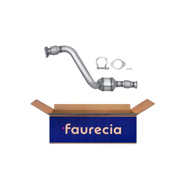 Catalytic Converter Euro 4 with mounting parts FAURECIA Kit Easy2Fit
