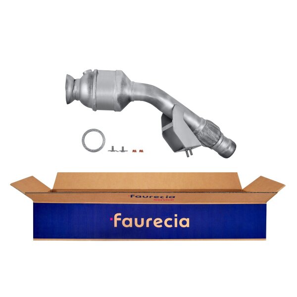 Catalytic Converter Euro 4 with mounting parts FAURECIA Kit Easy2Fit