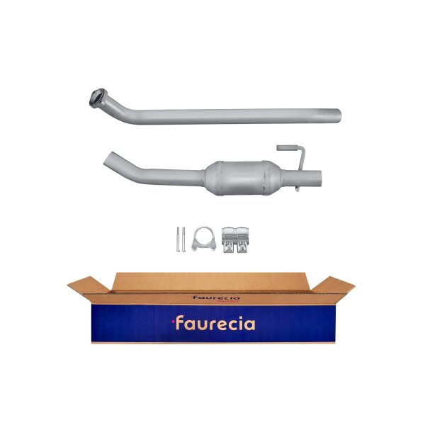 Catalytic Converter Euro 3 with mounting parts FAURECIA Kit Easy2Fit