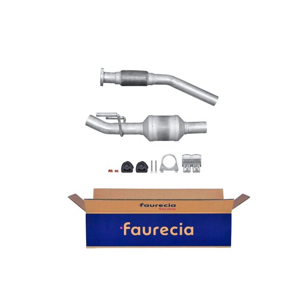 Catalytic Converter Euro 3 with mounting parts FAURECIA Kit Easy2Fit