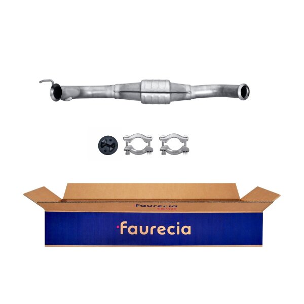 Catalytic Converter Euro 2 with mounting parts FAURECIA Kit Easy2Fit
