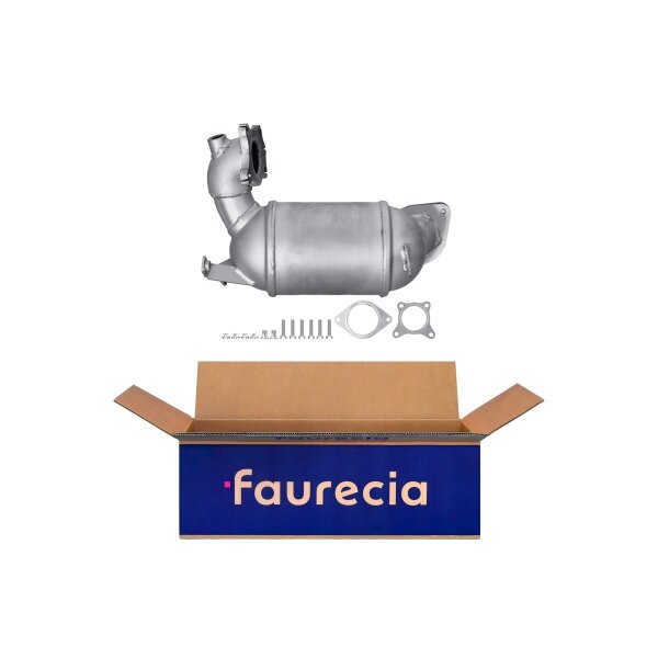 Catalytic Converter Euro 4 with mounting parts FAURECIA Kit Easy2Fit