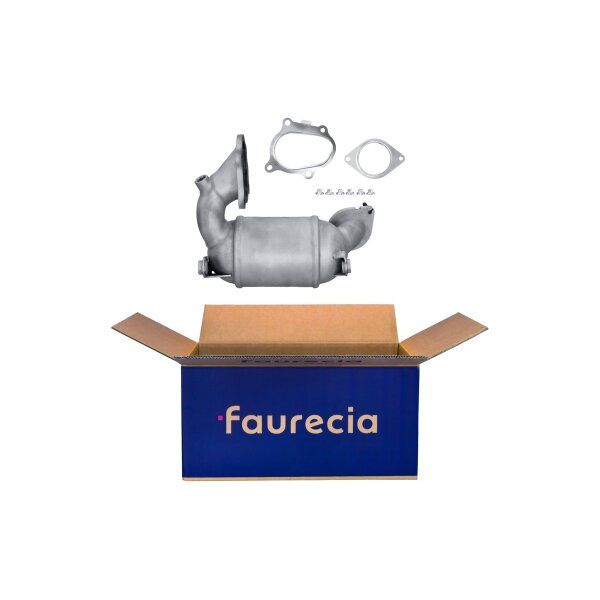 Catalytic Converter Euro 4 with mounting parts FAURECIA Kit Easy2Fit