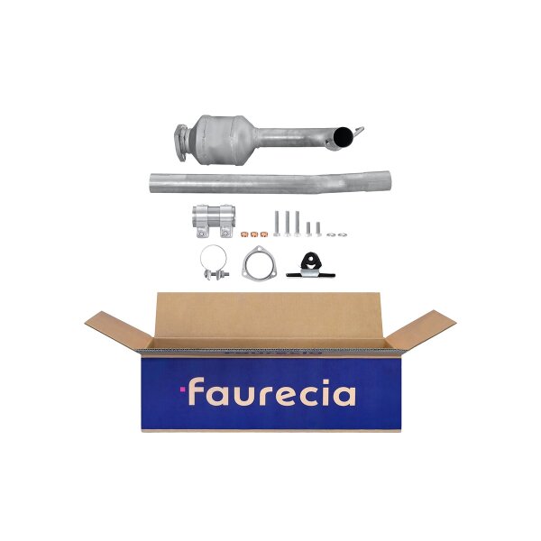 Catalytic Converter Euro 3 with mounting parts FAURECIA Kit Easy2Fit