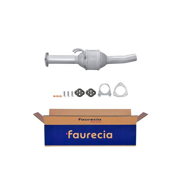 Catalytic Converter Euro 4 with mounting parts FAURECIA Kit Easy2Fit