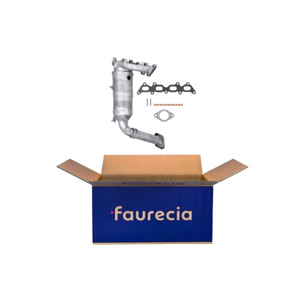 Manifold Catalytic Converter Euro 4 FAURECIA Kit Easy2Fit for e.g. FIAT 500 C