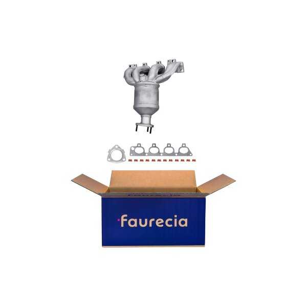 Manifold Catalytic Converter Euro 3 FAURECIA Kit Easy2Fit for e.g. OPEL Vectra