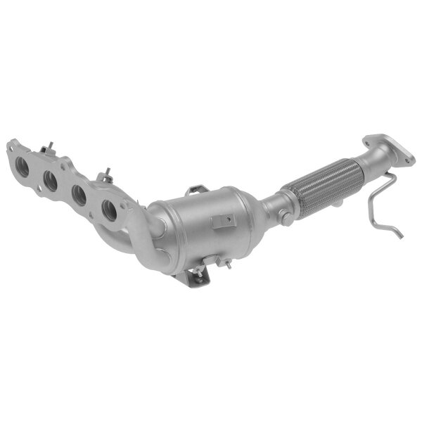Manifold Catalytic Converter Euro 4 FAURECIA Kit Easy2Fit for e.g. MAZDA 3