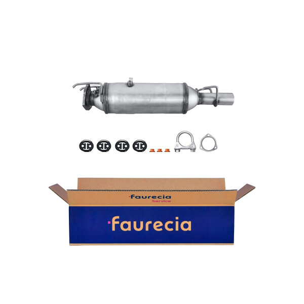 Ruß-Partikelfilter Abgasanlage Euro 5 mit Anbauteilen FAURECIA Kit Easy2Fit