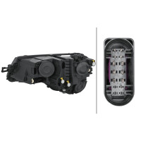 Hauptscheinwerfer rechts 12 V PWY24W mit Hybridtechnologie HELLA für SKODA KAROQ