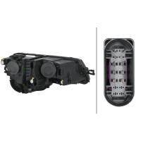 Headlight left 12 V PWY24W with hybrid technology HELLA for SKODA KAROQ