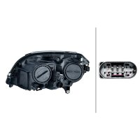 Hauptscheinwerfer rechts Glühlampe H15 HELLA...