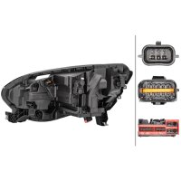 Hauptscheinwerfer rechts LED PY21W HELLA für Renault...