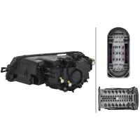 Headlight right 12 V LED HELLA Lighting Expertise suitable for SKODA KAROQ