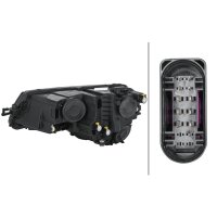 Hauptscheinwerfer rechts Hybrid PWY24W HELLA für...