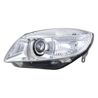 Headlight left 12 V W5W halogen HELLA suitable for e.g. SKODA FABIA
